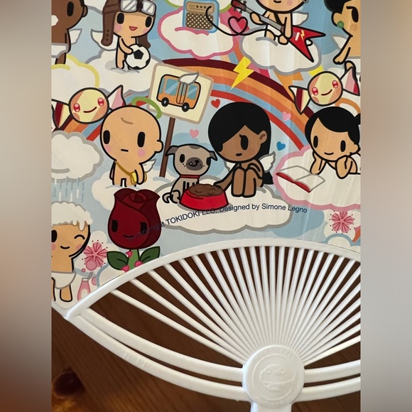 Rare tokidoki heaven hell hand fan Japanese uchiwa LeSportsac - Picture 3 of 5